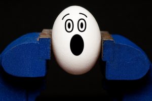 Egg in vice