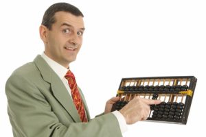 Man with Abacus