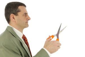 Man with scissors