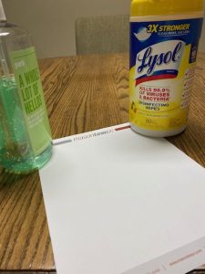 Hand sanitzer and Sanitary wipes